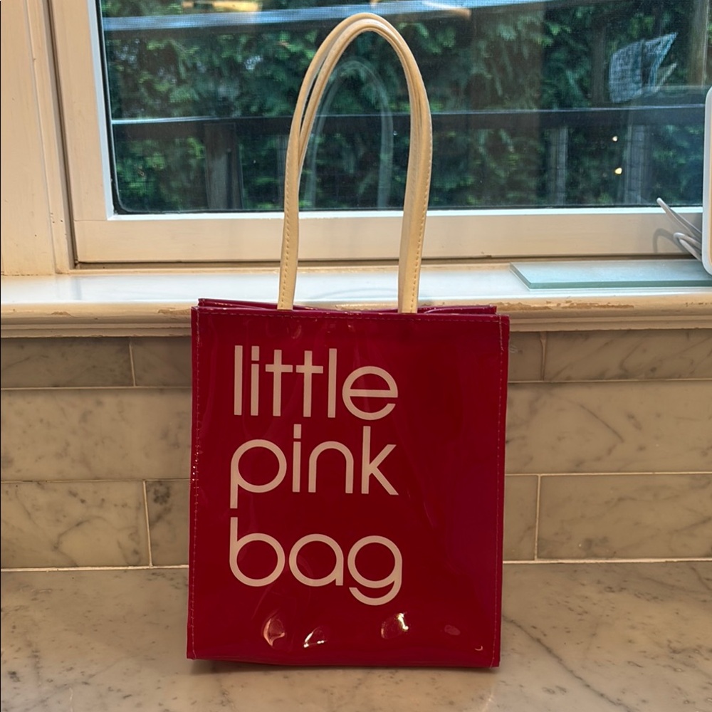 Bloomingdales iconic little pink bag
